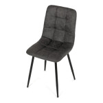 Jídelní židle, černá, látka vintage, CT-281 BK3