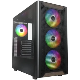Montech XR Wood černá / ATX / 2x USBA / 1x USB-C / 4x 120mm / bez zdroje / průhledná bočnice (XR WOOD (B))