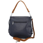 Trendy dámská koženková crossbody kabelka Naiara, tmavě modrá