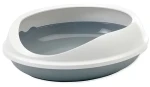 SAVIC Figaro šedo-bílá / Kočičí toaleta / bez krytu / 55x48,5x15,5 cm (113-02681)