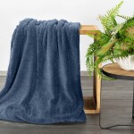 Luxusní flanelová deka s elegantní stříbrnou nití - modrá Šírka: 150 cm | Dĺžka: 200 cm