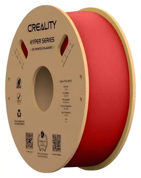 Creality Filament Hyper PLA červená / struna pro 3D tiskárnu / Hyper PLA / 1.75mm / 1kg (3301010342)