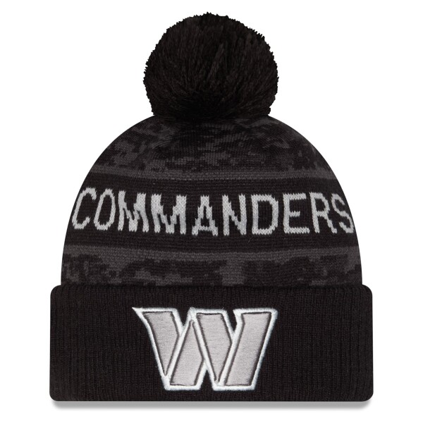 New Era Pánská zimní čepice Washington Commanders NFL 2026 Salute To Service Cuffed Knit Hat with Pom
