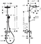 HANSGROHE - Activera S Sprchový set s baterií, průměr 24 cm, 2 proudy, EcoSmart, chrom 28875000