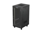 Lanberg FF01-6824-12BL černá / Stojanový rozvaděč / 19" / 24U / 600x800 mm / Nosnost 1200 kg (FF01-6824-12BL)
