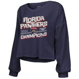 Fanatics Dámské tričko Florida Panthers 2024 Stanley Cup Champions Off-Shoulder Long Sleeve V-Neck Velikost: