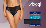 Kalhotky sloggi Chic Tai 4P černé BLACK - SLOGGI BLACK 48