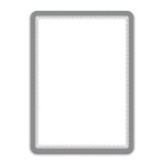 Djois Magneto - samolepicí rámeček, A5, šedý, 2 ks