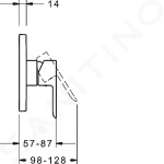 HANSA - Ligna Sprchová baterie pod omítku, chrom 83879513