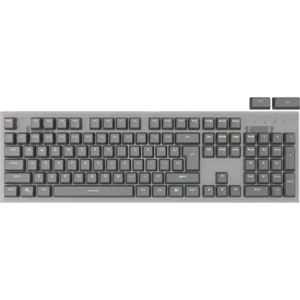 Genesis Lead 300 Double Shot Keycaps šedá / sada náhradních kláves / 106 ks (NAG-2004)