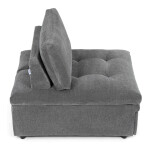 Rozkládací křeslo, šedá, látka, ASB-C3410 GREY2