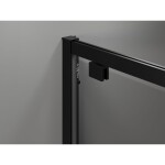 MEXEN/S - Exo sprchový kout dveře křídlové 80 x 95, transparent, černá 8182-080-095-70-00