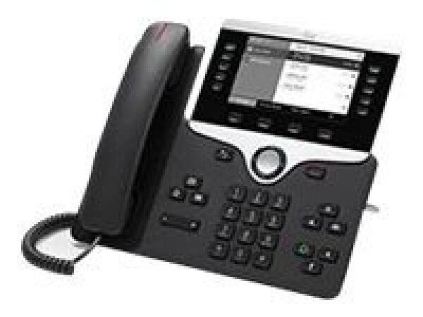 Cisco IP Phone 8811 (určeno pro Cisco UC Manager) černá / Telefon VoIP / SIP / RTCP / RTP / SRTP / SDP / 5 řádků (CP-8811-K9=)