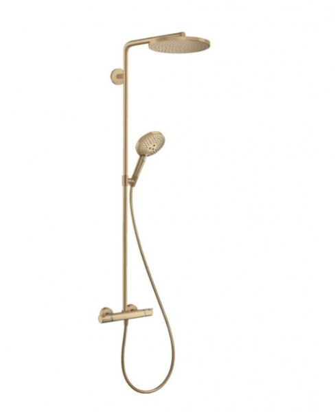 HANSGROHE - Raindance S Sprchový set s termostatem, průměr 24 cm, 3 proudy, EcoSmart, kartáčovaný bronz 28823140