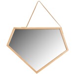 Tutumi - Dřevěné asymetrické zrcadlo 49 cm HOM-08889