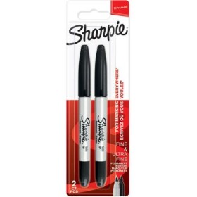 Sharpie Twin Tip Popisovač 2ks Černý (1986454)