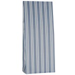 IB LAURSEN Papírový sáček Blue Stripes 30,5 cm, modrá barva, papír