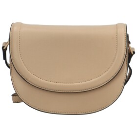 Módní dámská koženková crossbody kabelka Caila, béžová