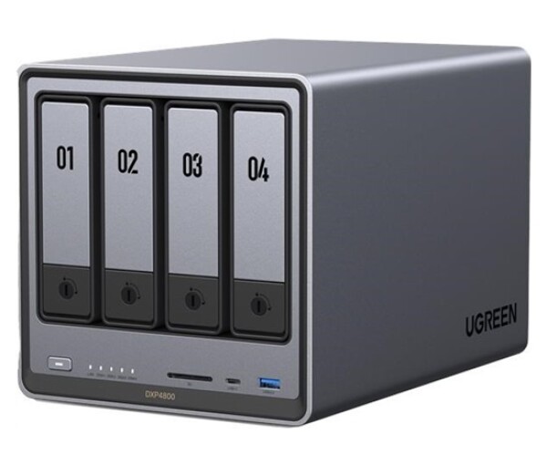 UGREEN NASync DXP4800 (4C/IntelN100/3,4GHz/8GBRAM/4xSATA/2xM.2/2x2,5GbE/2xUSB2.0/2xUSB3.2/1xUSB-C/HDMI/SD) EDF_1146185