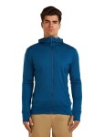 ICEBREAKER Mens Mer 260 Quantum IV LS Zip Hoodie, Atlantis velikost: S
