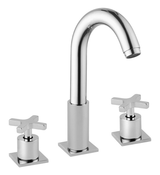 SAPHO - TRAX tříprvková stojánková umyvadlová baterie, chrom 602/S