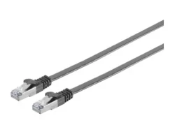 MicroConnect CAT6a U/UTP FLAT 1m černá / PVC (V-UTP6A01S-FLAT)