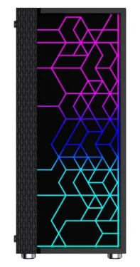 Gembird Fornax 2500 ARGB černá / Skříň / ATX / 1x USB3.0 / 2x USB2.0 / bez zdroje / průhledná bočnice (CCC-FC-2500)