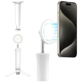 Araree Magfie Pod Lite bílá / Selfie tyč s tripodem / MagSafe / 360° otočná hlava / ABS/PC (AR60-02310B)