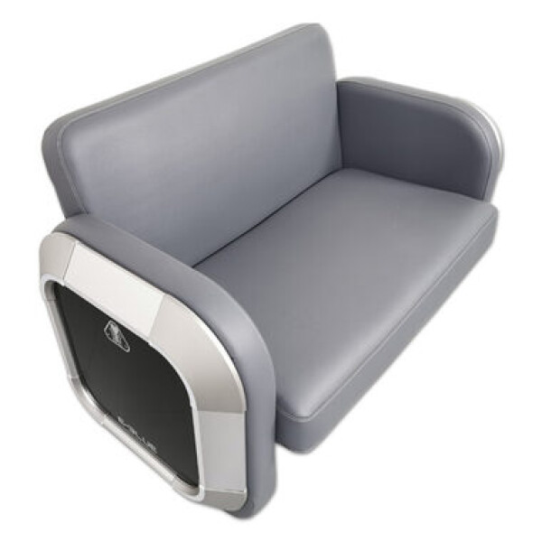 E-Blue EEC346-21 Herní dvojitá sofa šedá / syntetická kůže / nosnost až 300 kg (MGEBH47SA000)