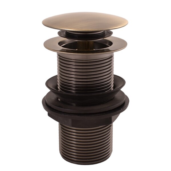 RAV Slezák - Výpusť umyvadlová CLICK-CLACK 5/4'' bez přepadu, Stará mosaz (Bronz) MD0798SM MD0798SM