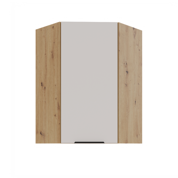 Horní rohová skříňka Solea 60x60 GN-90 1F (45°) Barva korpusu: Dub artisan, Barva dvířek: Kašmír