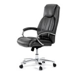 Kancelářské křeslo, houpací mechanismus, šedá ekokůže, KA-F1385 GREY