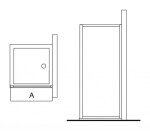 Ideal Standard Pevná stěna lesklá stříbrná/čiré sklo L6400EO