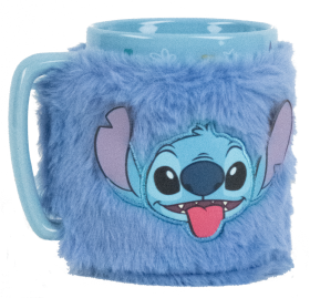 Lilo a Stitch hrnek s návlekem Stitch modrý - EPEE