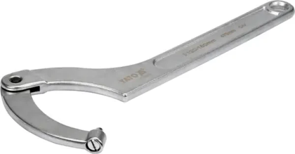 YATO Hákový klíč s čepem, stavitelný 120-180mm YT-01679