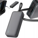Cuktech LPB200N PowerBanka 40W šedá / 20000mAh / USB-C / USB-A / kabel (6977556350702)