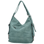 Stylový dámský koženkový kabelko-batoh Dexy, modrý