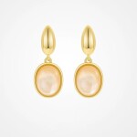 Stříbrné náušnice s opálem Camille – stříbro 925/1000, Zlatá