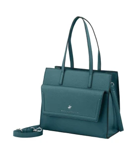 Kabelka Beverly Hills Polo Club BH-4200-34 petrolejová 10,85 L