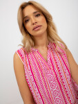 Halenka D73771R11115A bílá a růžová XL