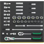 Wera 005440 Magnetická lišta B Deep 1 se sadou prodloužených nástrčných hlavic 8 ÷ 19 mm typ 8790 HMB Deep 3/8" (Sada 9 dílů) 05005440001