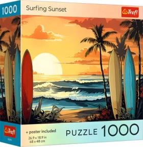TREFL Puzzle Surfování při západu slunce