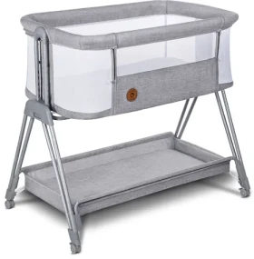 LIONELO Postýlka Luna 2v1 Grey Concrete (LO-LUNA GREY CONCRETE)