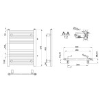 AQUALINE - DIRECT otopné těleso s bočním připojením 500x640 bílá ILR65T