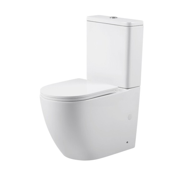 Erga Siena, WC kombi mísa 620x365x820 mm, Rimless + toaletní sedátko, bílá lesklá, ERG-V03-SIENA-RIM-WH