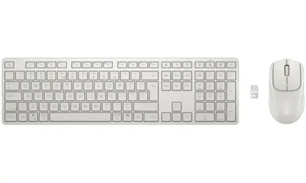 HP 495C Multi-Device Keyboard bílá / bezdrátová klávesnice s myší / USB / Bluetooth (BE1M6AA#BCM)