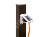 Zahradní sloupek ELECTROPOINT - olivově zelený