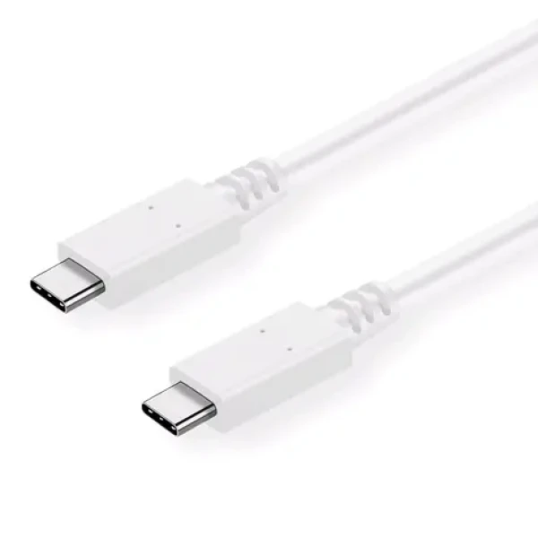 C-TECH USB-C kabel 2 m bílá / USB-C (M) - USB-C (M) (8594125013653)