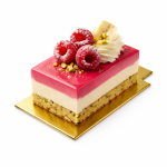 Cake star Podložka pod minidezerty zlato-stříbrná obdelník 9x5 cm