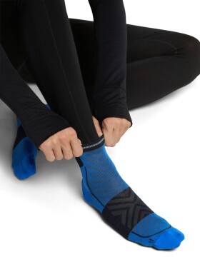 Pánské merino ponožky ICEBREAKER Mens Merino Run+ Ultralight Mini, Lazurite/Midnight Navy velikost: 44,5-46,5 (L)